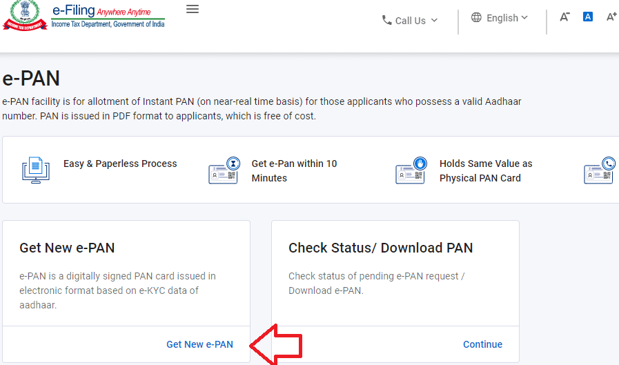 Instant e-PAN Card Online | Instant Download Pan card