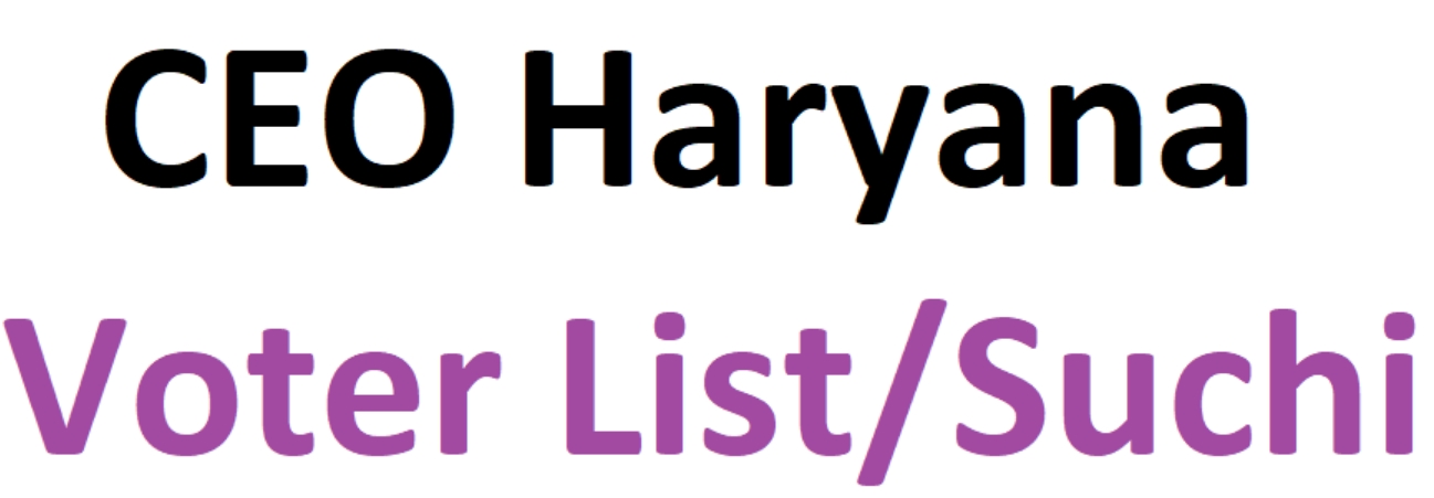 Ceo haryana voter list